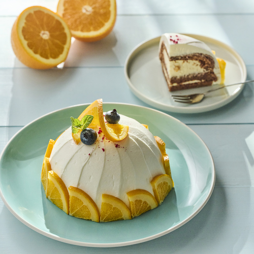オレンジのサマードームケーキ
