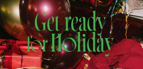 Get ready for Holiday