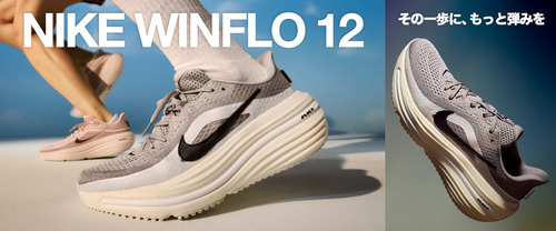 【クッション抜群！】NIKE新作　WINFLO12発売！